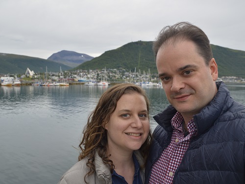 Sarah and Justin in Tromso, Norway